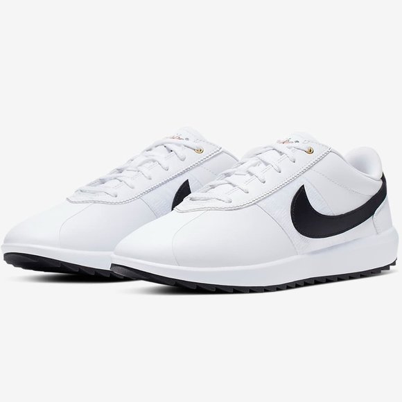 Nike Women's Cortez Golf 'White Black' CI1670-101 Spikeless Cleats
